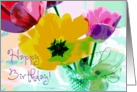 Happy Birthday, Spring Tulips card