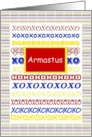 Armastus, Love with Hugs and Kisses (blank Inside) card