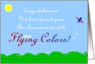 Congratulations, You Passed Your Bar Exam Test, Flying Colors card