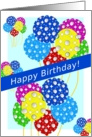 From All of Us, Happy Birthday, Fancy Balloons in The Sky - Humor card