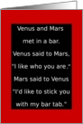 Adult, Sexy,Thinking of You, Venus and Mars Joke Around card