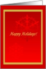 Business, to Employees, Happy Holidays, Holiday Snowflake card