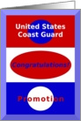 Congratulations, United States Coast Guard Promotion card