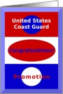 Congratulations, Son, United States Coast Guard Promotion card