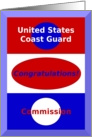 Congratulations, Son, United States Coast Guard Commission card