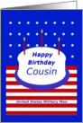 Military, Cousin, Happy Birthday! card