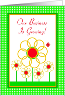 Thank You, Our Business is Growing, Marigold Garden card