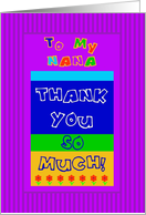 To Nana, Thank You card
