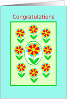 White Coat Ceremony, Congratulations!, Rainbow Flowers card