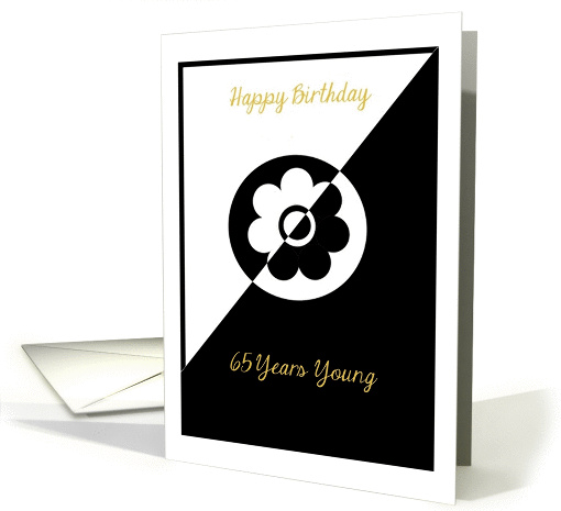 65 yrs, Happy Birthday, Stylish Lady card (1063909)