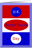 U.K. Armed Forces Day, Brave Soldiers, One and All! card
