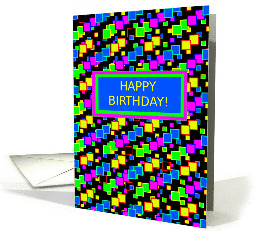 Happy Birthday, Organized Confetti, blank inside card (1088942)