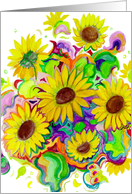 Bridesmaid Invitation - Sunflowers card