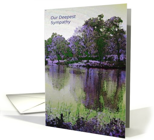 Sympathy Loss of Mother, Reflection Pond card (422761)