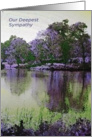 Sympathy Loss of Mother, Reflection Pond card