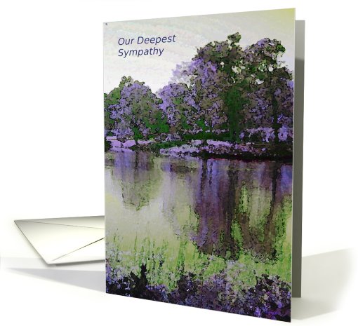 Sympathy Loss of Grandfather - Reflection Pond card (422763)