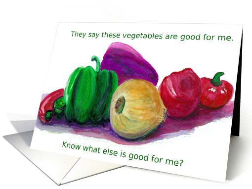 Veggies, Humor card (426248)