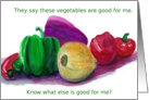 Veggies, Humor card