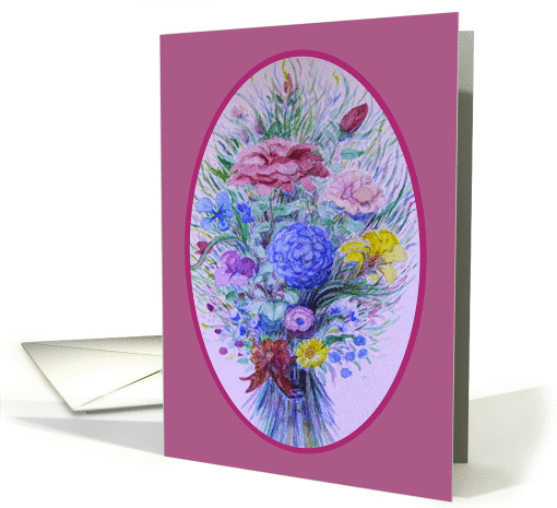 Floral Bouquet, Note Card, Blank card (426256)