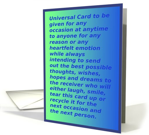 Universal card (428651)