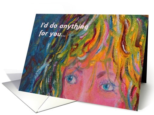 Girl with a Curl-Funny card (429454)