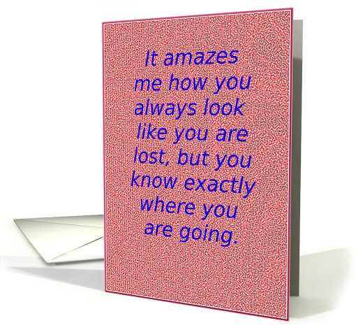 Amazing Maze-Funny card (431052)