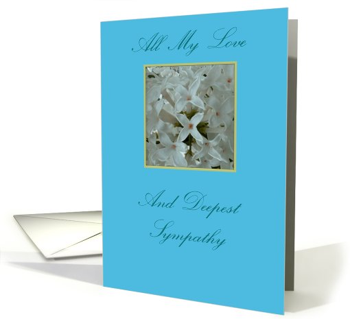Lilacs Sympathy card (431710)