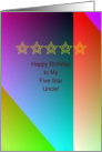 Five Star Uncle Birthday card