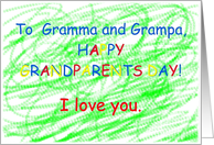 Grandparents Day-I Love You card