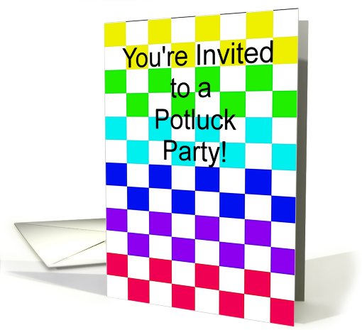 Potluck Party Invite card (460060)