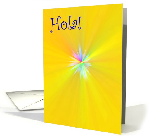 Hola! - a Starburst and Spanish hello card (469658)