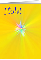 Hola! - a Starburst and Spanish hello card