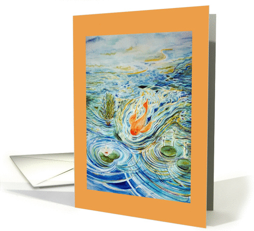 Happy Birthday! A Koi Fish Wish for Kids card (476543)