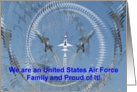 Proud USAF Family card