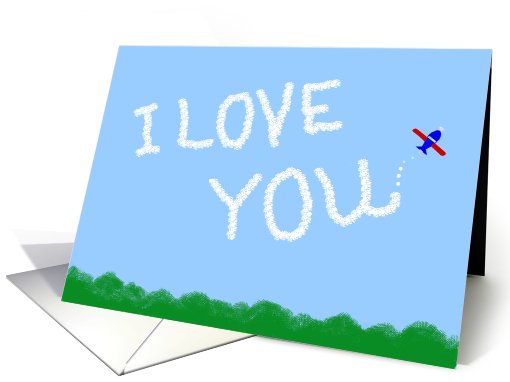 I Love You Skywriter #2 card (490098)