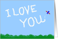 I Love You Skywriter #2 card