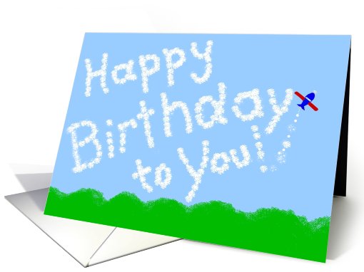 Happy Birthday! Skywriter #6 card (490131)