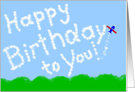 Happy Birthday! Skywriter #6 card