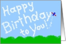Happy Birthday! Skywriter #6 card