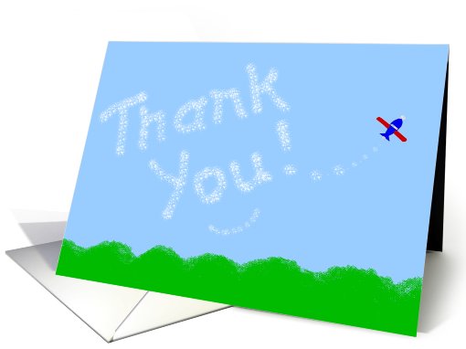 Thank You! Heart of Gold Skywriter #8 card (490309)