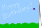 Happy Birthday! Funny- Skywriter #16 card