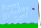 Happy Birthday! Son - Funny- Skywriter #19 card
