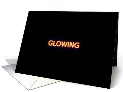 Trick or Treat! Halloween Glow Funny card (501331)