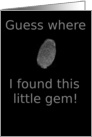 Fingerprint Evidence card