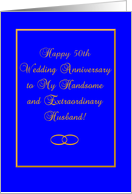 Wife to Husband, 50th Wedding Anniversary card