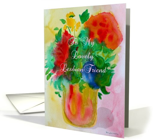 Happy Birthday, Lovely Lesbian Friend! card (505545)