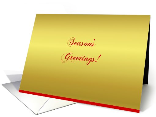 Season's Greetings!  blank inside card (510817)
