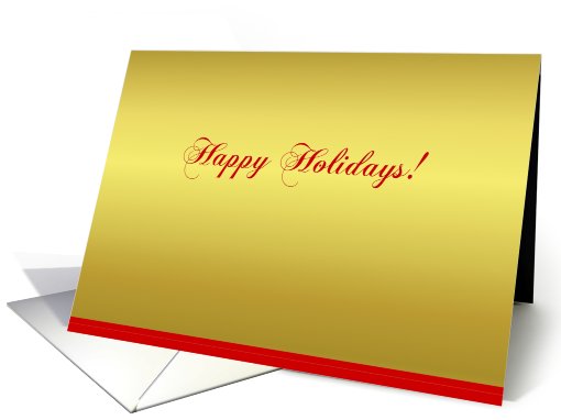 Happy Holidays!  blank inside card (510823)