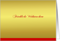 German Froehliche Weihntachten, Christmas card