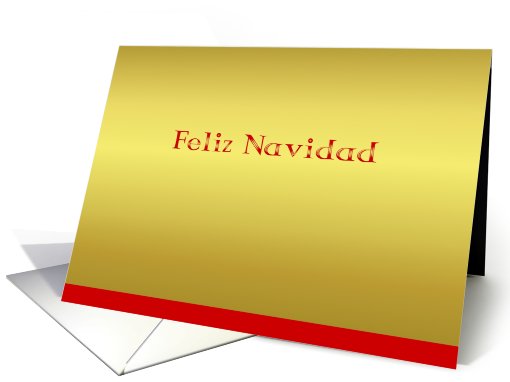 Spanish Happy Christmas Crystal card (518007)